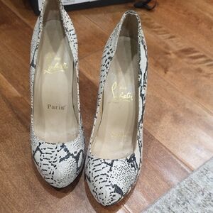 Christian Louboutin Snakeskin Pattern Heels